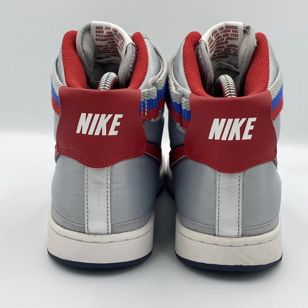 Nike Vandal High Supreme Metallic Silver Uni Red Women's 7 GS 5.5Y AH5253-002